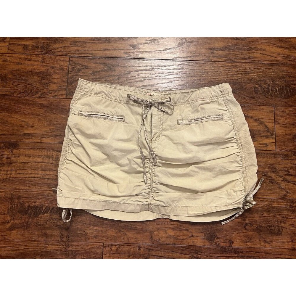 Kama Cotton Teens Women’s 11 Khaki Y2K Mini Skirt